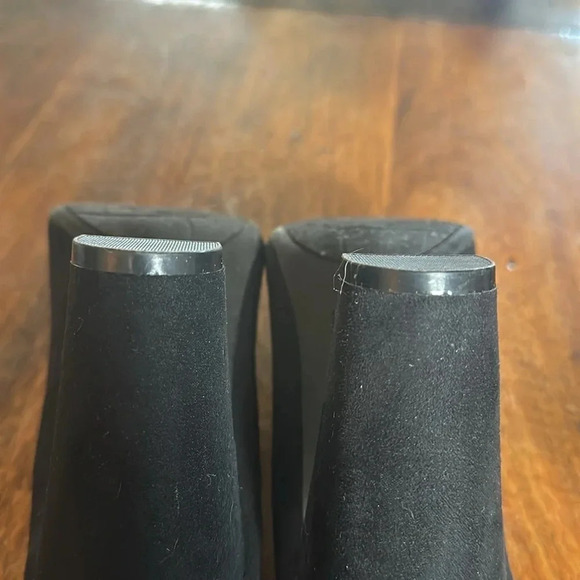 Fiona black fabric suede effect block heel shoes Size 7 - Picture 6 of 7